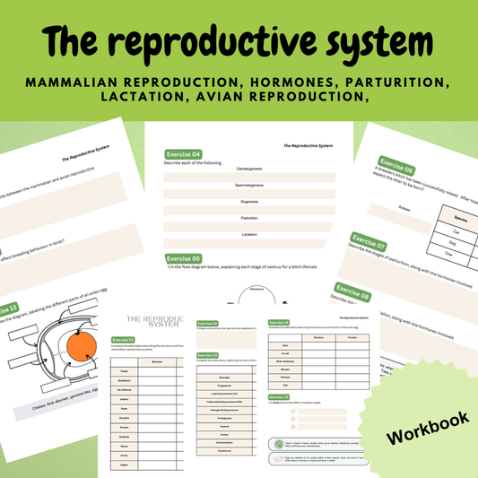 Animal management biology reproduction workbook